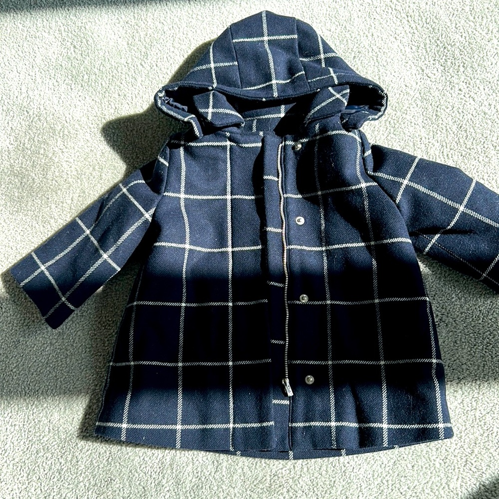 Jacadi navy wool Fall coat. 18month.